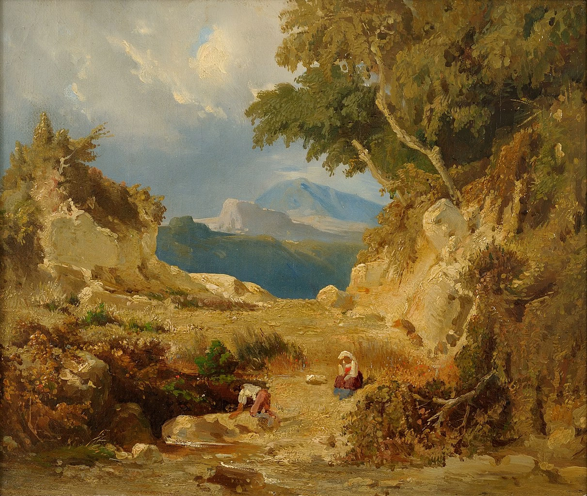 Julie Wilhelmine Hagen - Schwarz, Paesaggio italiano, Tartu Art Museum's painting collection